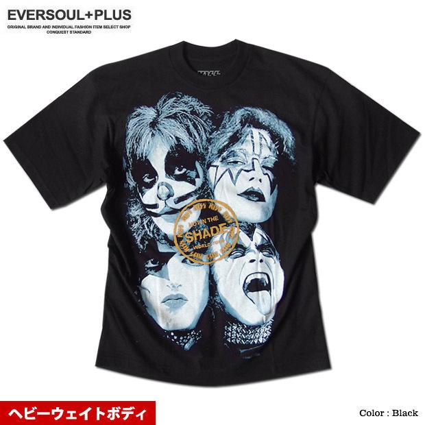 KISS キッス Ｔシャツ メンズ プリント 厚手 ヘビーウェイト バンドT 半袖 メンバー グッズ ゆったり オーバーサイズ : eplus1072  : EVERSOUL PLUS メンズファッション - 通販 - Yahoo!ショッピング