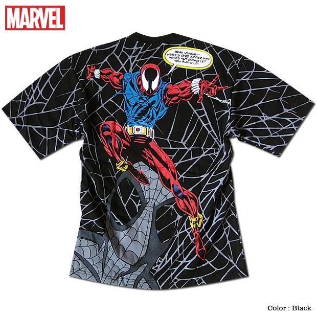 MARVEL マーベル スパイダーマン プリント Tシャツ キャラクター MARVEL マーベル スパイダーマン プリント Tシャツ キャラクター