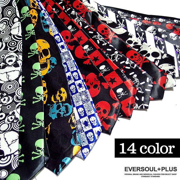 ネクタイ スカル ロック パンク バンド 衣装 骸骨 ガイコツ ドクロ 総