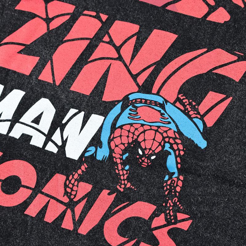 スパイダーマン マーベル Ｔシャツ 半袖 プリント キャラクター MARVEL アメコミ グッズ メンズ ブラック アベンジャーズ 誕生日プレゼント | MARVEL | 06