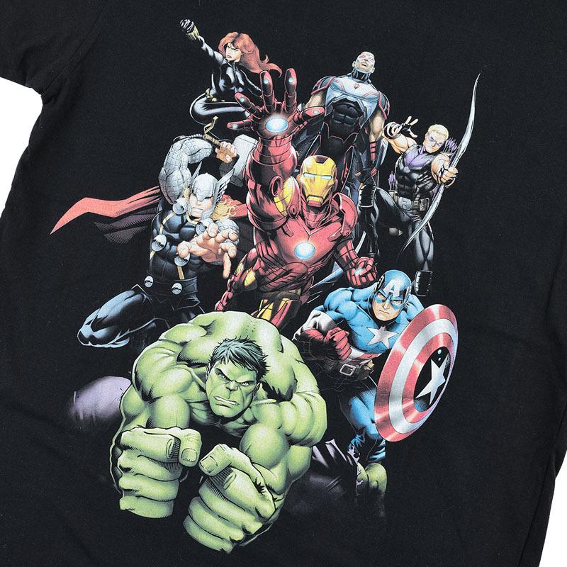 MARVEL Tシャツ アベンジャーズ マーベル メンズ キャプテンアメリカ 半袖 ハルク マイティ ソー  アメコミ キャラクター グッズ 誕生日プレゼント｜eversoul｜04