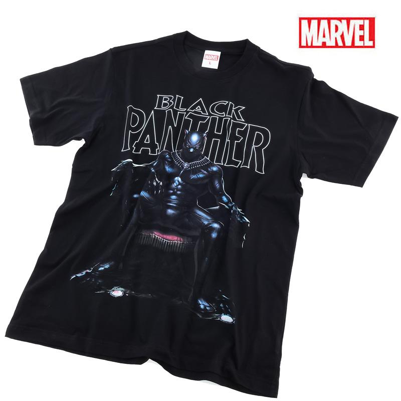 MARVEL マーベル Tシャツ 半袖 ブラックパンサー アベンジャーズ スパイダーマン ソー アメコミ グッズ ギフト ペアルック メンズ 誕生日プレゼント｜eversoul｜07