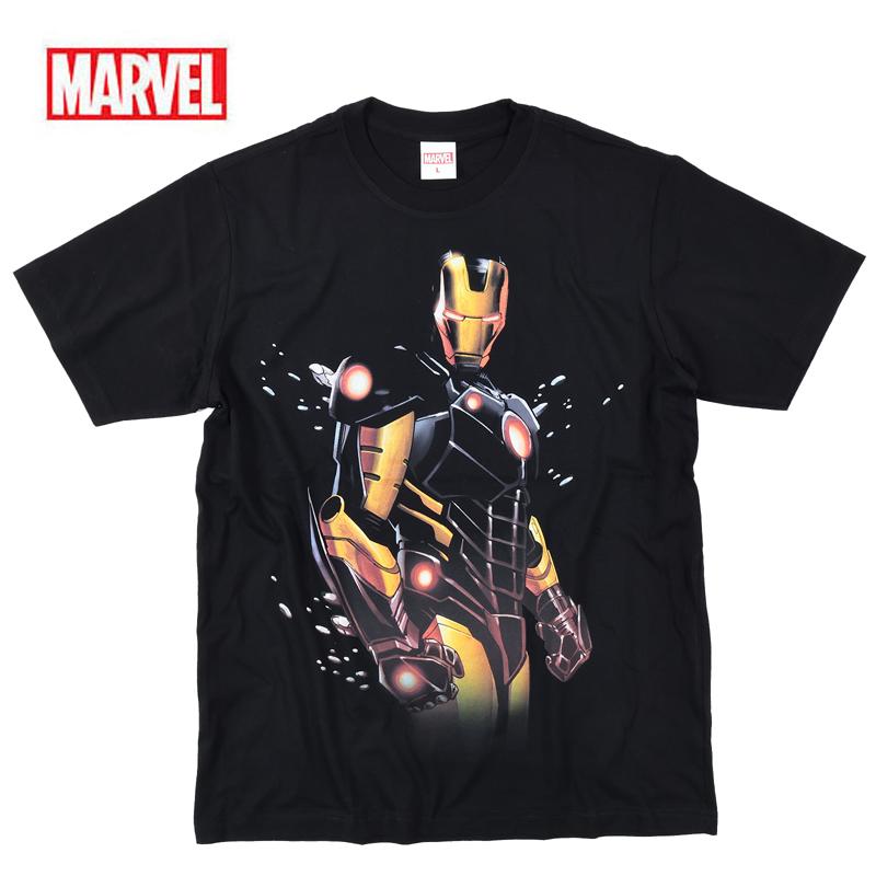 MARVEL マーベル Tシャツ 半袖 アイアンマン アベンジャーズ スパイダーマン ブラックパンサー アメコミ グッズ ギフト ペアルック メンズ 誕生日プレゼント | MARVEL | 02