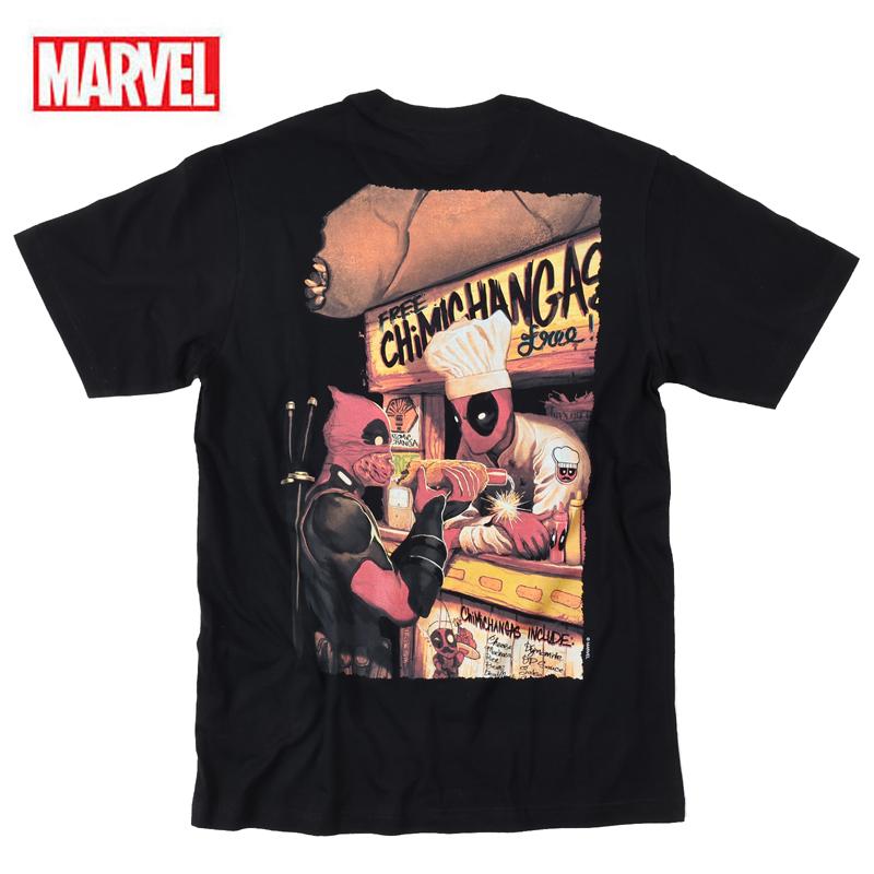 MARVEL マーベル Tシャツ 半袖 デッドプール アベンジャーズ スパイダーマン DEADPOOL アメコミ グッズ ギフト ペアルック メンズ 誕生日プレゼント｜eversoul｜03