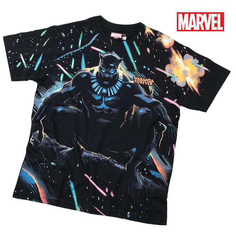 MARVEL マーベル Tシャツ 半袖 ブラックパンサー WAKANDAFOREVER アベンジャーズ スパイダーマン アメコミ グッズ ギフト メンズ 誕生日プレゼント｜eversoul｜13