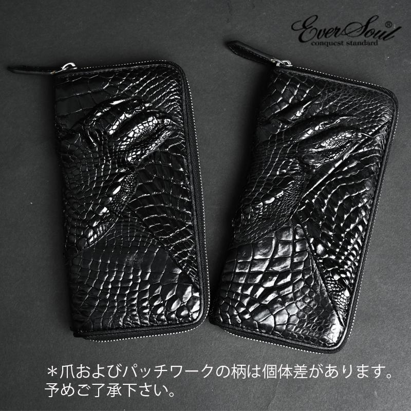 財布 長財布 メンズ レザー 革 クロコダイル 本革 ワニ革 爪つき 財布 長財布 メンズ レザー 革 クロコダイル 本革 ワニ革 爪つき
