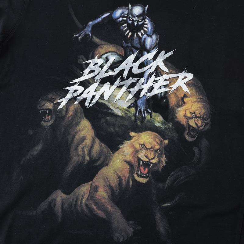 長袖 Tシャツ カットソー トップス メンズファッション MARVEL ロンT ブラックパンサー BLACK PANTHER マーベル アメコミ キャラクター MARVEL（マーベル） ロンT メンズ ブラックパンサー Tシャツ 長袖