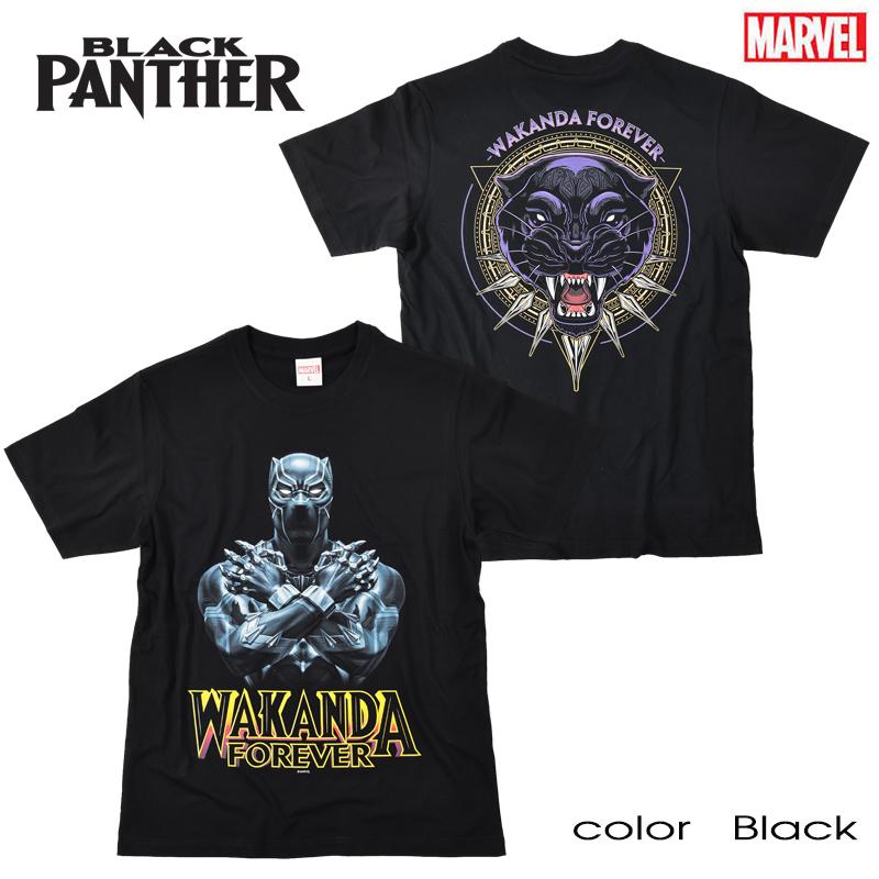 絶版　19年　【ブラックパンサー】marvel ヴィンテージ デザイン　缶バッジ MARVEL（マーベル） ブラックパンサー Tシャツ メンズ 半袖 レディース