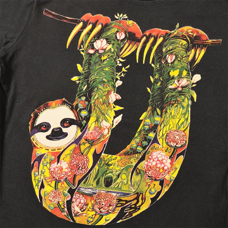 メッセージ Tシャツ メンズ アウトドア SDGs キャンプ save the earth 半袖 レディース ナマケモノ かわいい ウォッシュ TREE ペアルック 誕生日プレゼント | ブランド登録なし | 06