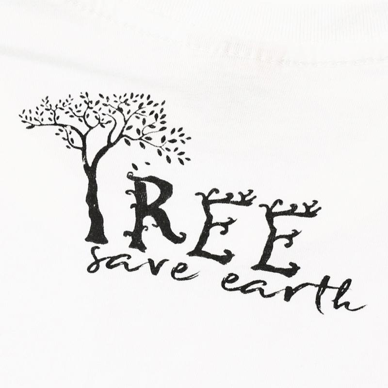 メッセージ Tシャツ メンズ アウトドア SDGs キャンプ save the earth 半袖 レディース ナマケモノ かわいい ウォッシュ TREE ペアルック 誕生日プレゼント | ブランド登録なし | 09