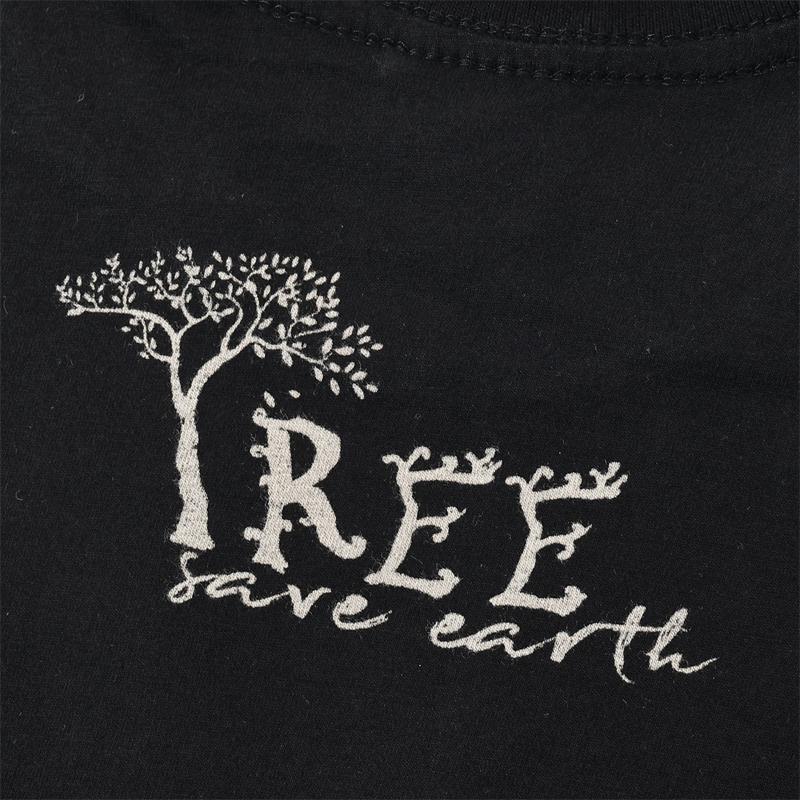 メッセージ Tシャツ メンズ アウトドア SDGs キャンプ save the earth 半袖 レディース ナマケモノ かわいい ウォッシュ TREE ペアルック 誕生日プレゼント | ブランド登録なし | 10