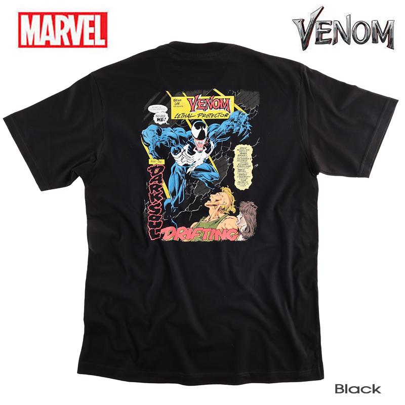 MARVEL マーベルスタジオ ヴェノム VENOM tシャツ 黒 XL相当 MARVEL マーベルスタジオ ヴェノム VENOM tシャツ 黒 XL相当