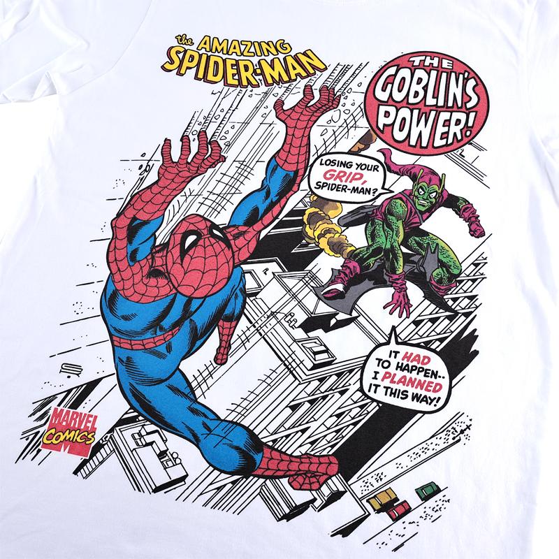 スパイダーマン　総柄　tシャツ アニメ　marvel batman MARVEL マーベル スパイダーマン Tシャツ アイアンマン ハルク