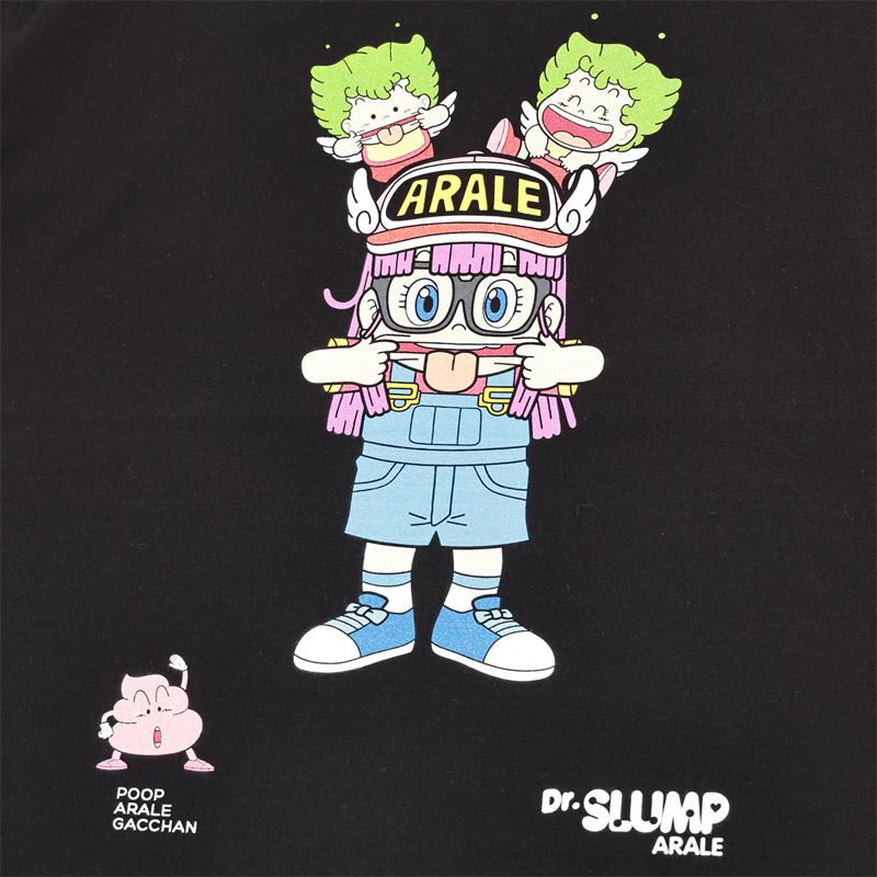 ドクタースランプ アラレちゃん Ｔシャツ メンズ アニメ 半袖 レディース ブラック キャラクター グッズ 可愛い コレクター がっちゃん プレゼント ペアルック | ブランド登録なし | 02