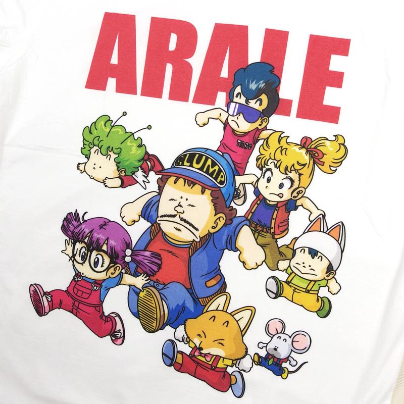 ドクタースランプ アラレちゃん Ｔシャツ メンズ アニメ 半袖 レディース ホワイト キャラクター グッズ 可愛い コレクター がっちゃん プレゼント ペアルック | ブランド登録なし | 02