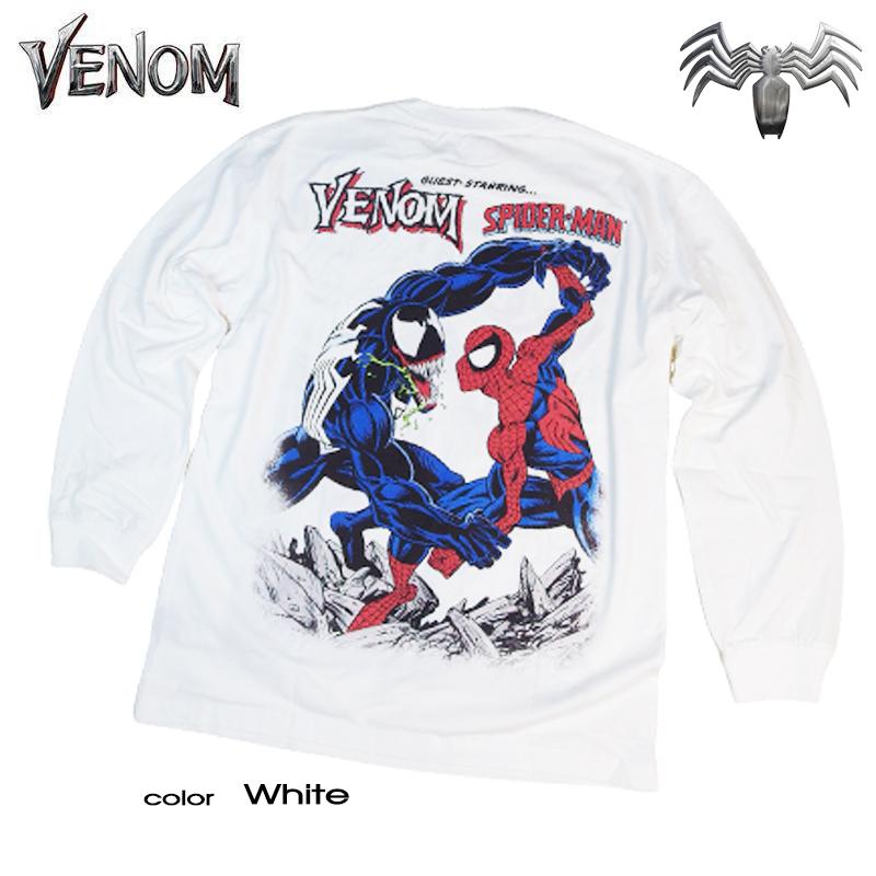 MARVEL ヴェノム ロンT 長袖Tシャツ メンズ マーベル レディース 