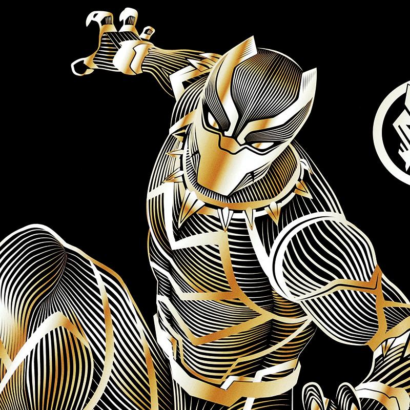 MARVEL（マーベル） ブラックパンサー Tシャツ メンズ 半袖 レディース