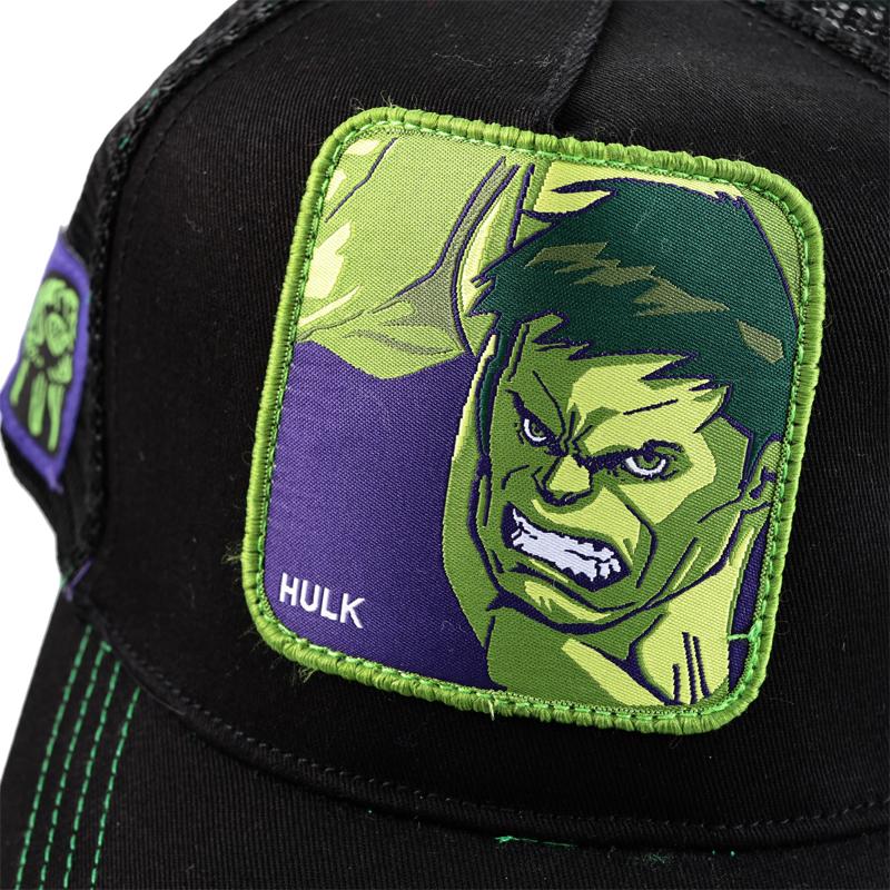 ハルク メッシュキャップ メンズ CAP レディース  帽子 マーベル MARVEL キャラクター グッズ ベースボールキャップ ヴェノム スパイダーマン ワッペン刺繍 黒 | MARVEL | 03