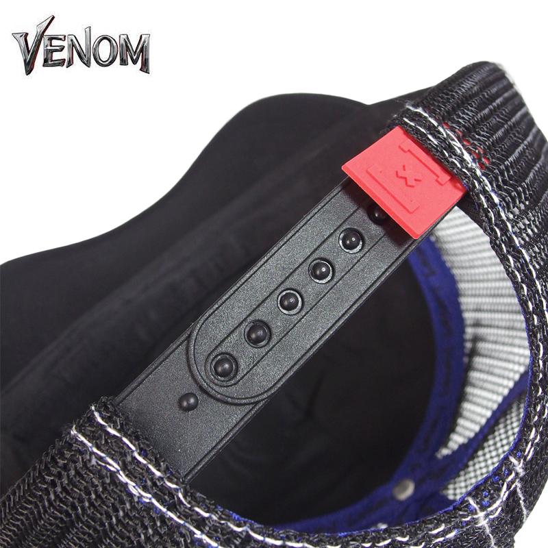 ヴェノム メッシュキャップ VENOM メンズ CAP レディース  帽子 マーベル MARVEL キャラクター グッズ ベースボールキャップ スパイダーマン ワッペン刺繍 黒 | MARVEL | 05