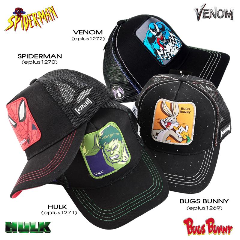 ヴェノム メッシュキャップ VENOM メンズ CAP レディース  帽子 マーベル MARVEL キャラクター グッズ ベースボールキャップ スパイダーマン ワッペン刺繍 黒 | MARVEL | 09