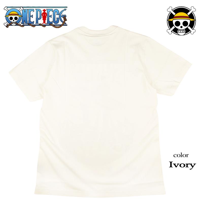 ワンピース Tシャツ 白 ONE PIECE Tシャツ ワンピース 半袖 ルフィ サンジ ゾロ ナミ ロビン