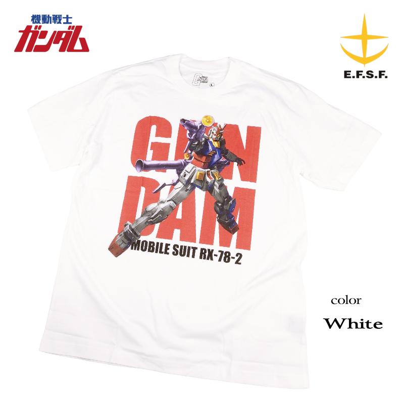 機動戦士ガンダム Tシャツ 半袖 RX-78-2 GUNDAM ジオング 地球防衛軍