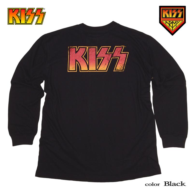 KISS ロンT kiss 長袖Tシャツ メンズ バンドT キッス レディース リブ