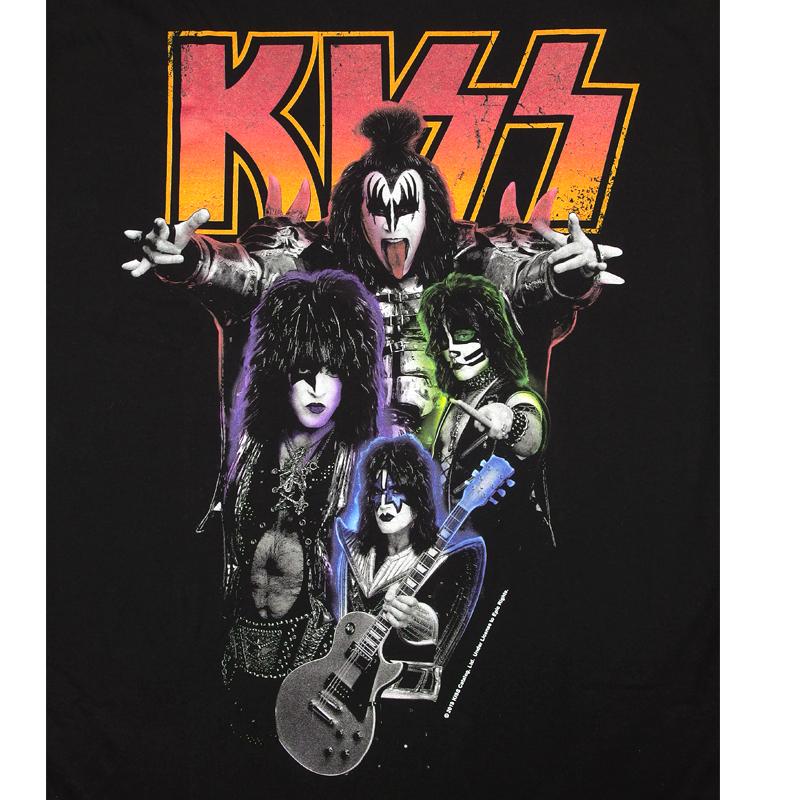 KISS ロンT kiss 長袖Tシャツ メンズ バンドT キッス レディース リブ
