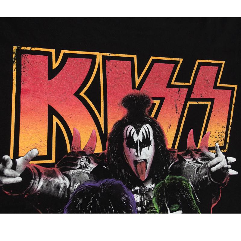 KISS ロンT kiss 長袖Tシャツ メンズ バンドT キッス レディース リブ