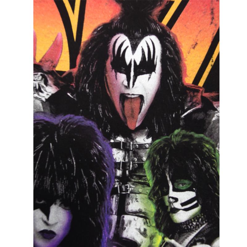 KISS ロンT kiss 長袖Tシャツ メンズ バンドT キッス レディース リブ
