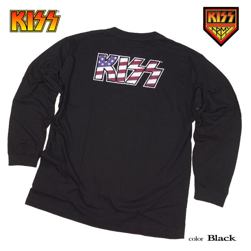KISS ロンT kiss 長袖Tシャツ メンズ バンドT キッス レディース リブ