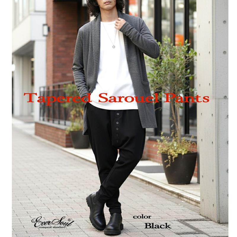 DEMOBAZAデモバザ　サルエルパンツ 黒 ストリートスタイル 楽天市場】サルエルパンツ メンズ 夏服 アラジンパンツ クロップド