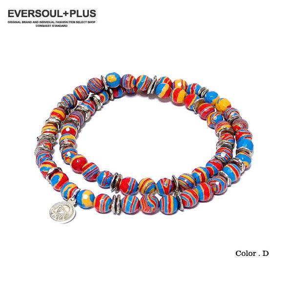 ラップブレス ブレスレット メンズ ラップブレスレット 人工石 パワーストーン おしゃれ シルバー アクセサリー 夏 |  | 03