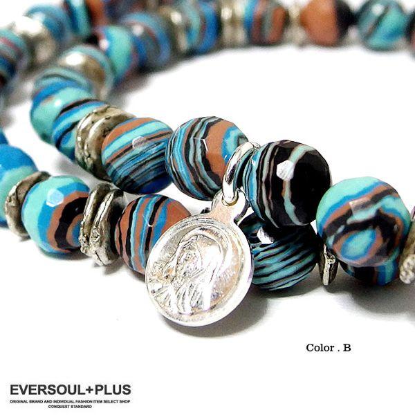 ラップブレス ブレスレット メンズ ラップブレスレット 人工石 パワーストーン おしゃれ シルバー アクセサリー 夏 |  | 04