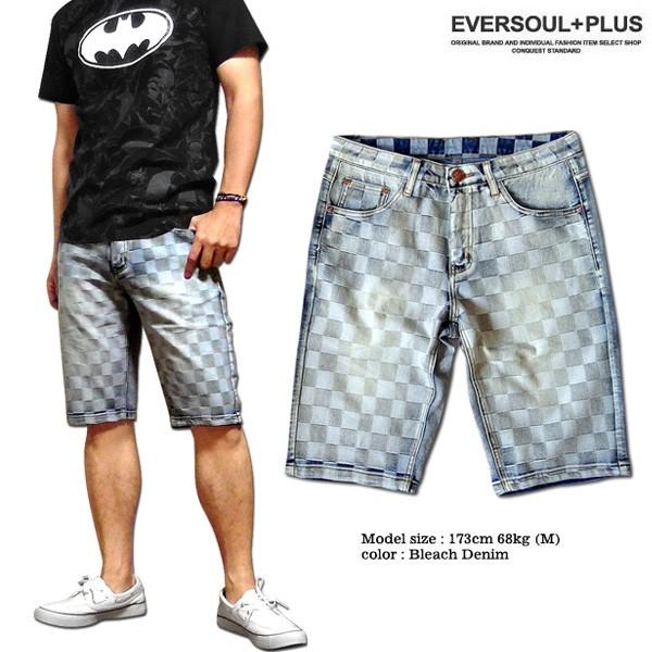 ハーフパンツ メンズ 五分丈 ５分丈 デニム ショートパンツ おしゃれ 厚手 デニムショートパンツ イントレチャート Eplus367 Eversoul Plus メンズファッション 通販 Yahoo ショッピング