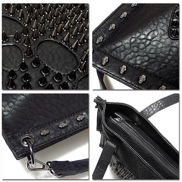 トートバッグ 2WAY ショルダーバッグ 斜めがけ ビジュアル系 ブラック