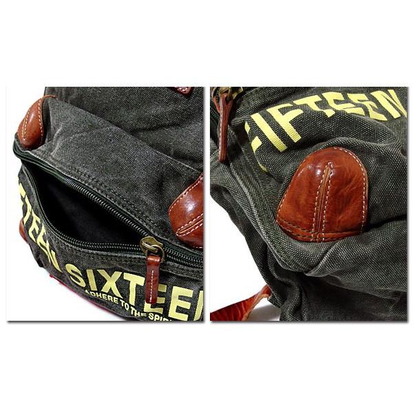 リュックサック デイバッグ レザー 革 メンズ ミリタリー リュック