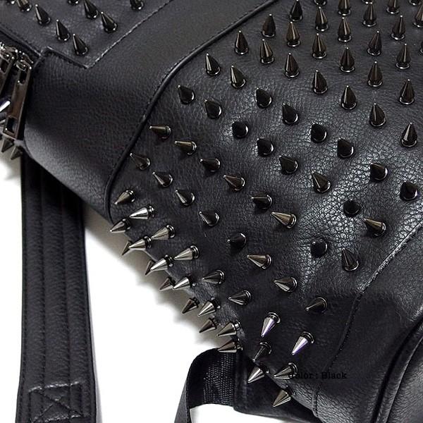 リュック フェイクレザー リュックサック スタッズ トゲトゲ