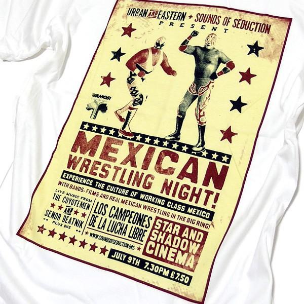Tシャツ 半袖 メンズ プロレス メキシコ プロレスラー ポスター アンティーク ビンテージ 白 ホワイト Eplus666 Eversoul Plus Version Y 通販 Yahoo ショッピング