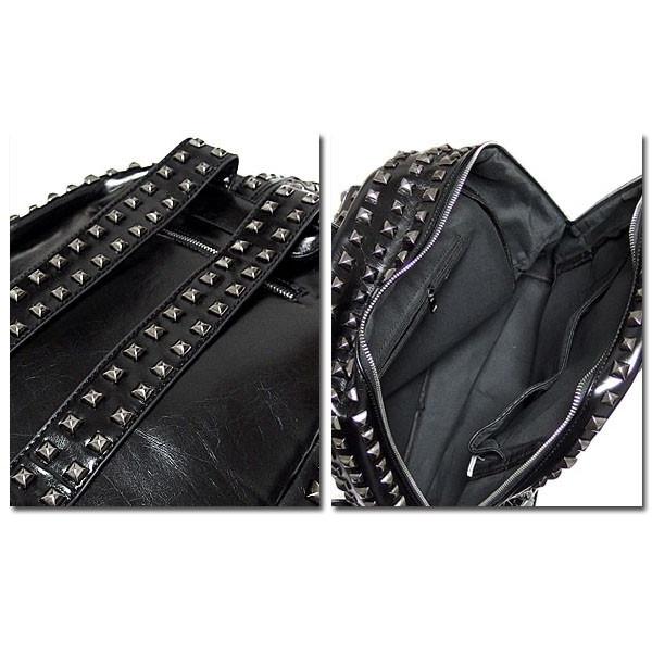 スタッズ スカル リュック フェイクレザー リュックサック 骸骨