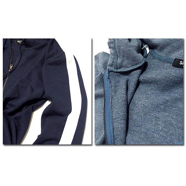 ジップパーカー メンズ 裏起毛 パーカー ライン 無地 おしゃれ