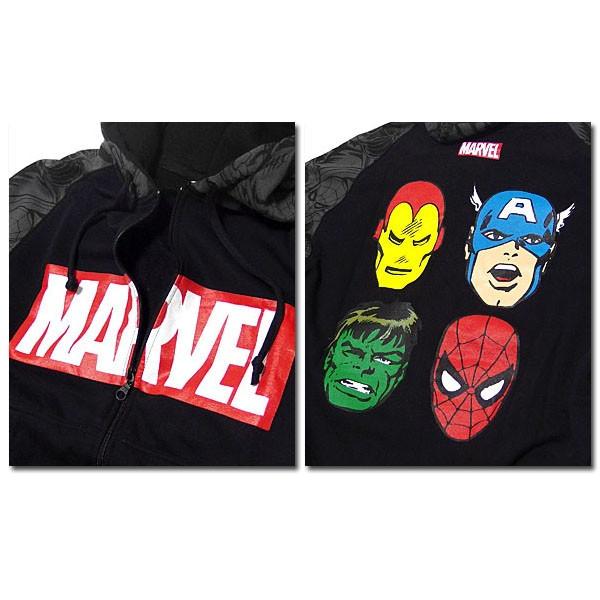 マーベル Marvel ジップパーカー メンズ 裏起毛 パーカー 厚手 大きいサイズ 総柄 プリント イラスト ボックスロゴ ジップアップ Eplus740 Eversoul Plus Version Y 通販 Yahoo ショッピング