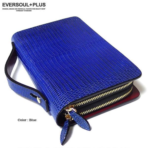 セカンドバッグ 本革 メンズ リザード トカゲ 牛革 レザー 財布 ウォレット おしゃれ ラウンドファスナー 革 小銭入れ スマホ |  | 01