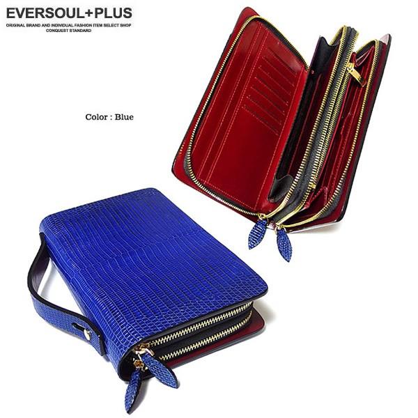 セカンドバッグ 本革 メンズ リザード トカゲ 牛革 レザー 財布 ウォレット おしゃれ ラウンドファスナー 革 小銭入れ スマホ |  | 05