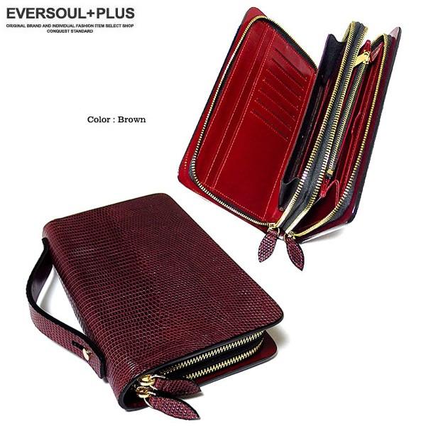 セカンドバッグ 本革 メンズ リザード トカゲ 牛革 レザー 財布 ウォレット おしゃれ ラウンドファスナー 革 小銭入れ スマホ |  | 06