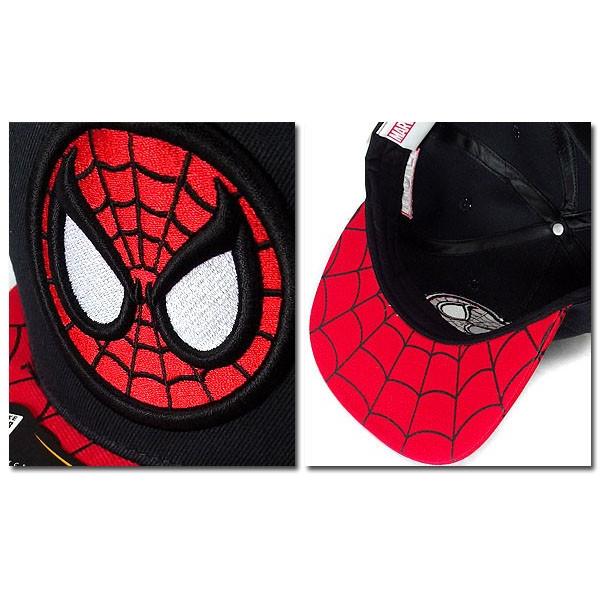 帽子 マーベル MARVEL スパイダーマン ストリートキャップ メンズ ベースボールキャップ アべンジャーズ 刺繍 ロゴ 厚盛り ダンス グッズ | MARVEL | 04