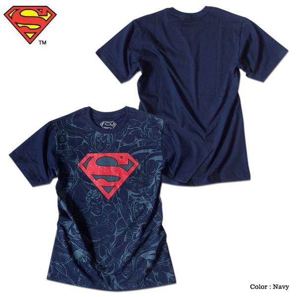 スーパーマン ｔシャツ メンズ Superman アメコミ 総柄 プリント マーク ラメ ネイビー キャラクター Eplus791 Eversoul Plus メンズファッション 通販 Yahoo ショッピング