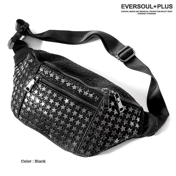 黒レザー ボディバッグ 白黒ストラップ BODY BAG / CRISTAL BLACK - XSサイズ | GEMER（ジェマー