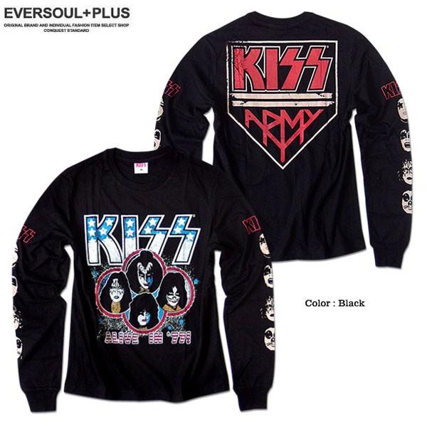 KISS キッス ロンT 長袖 バンド Tシャツ メンズ ロングスリーブ