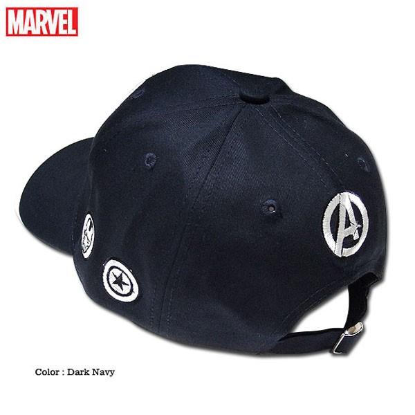 MARVEL マーベル アベンジャーズ ストリートキャップ メンズ ベースボールキャップ 刺繍 ロゴ ダンス ベントブリム ネイビー | MARVEL | 02